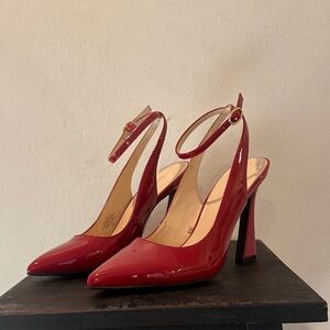 Nine West Red Patent Heels